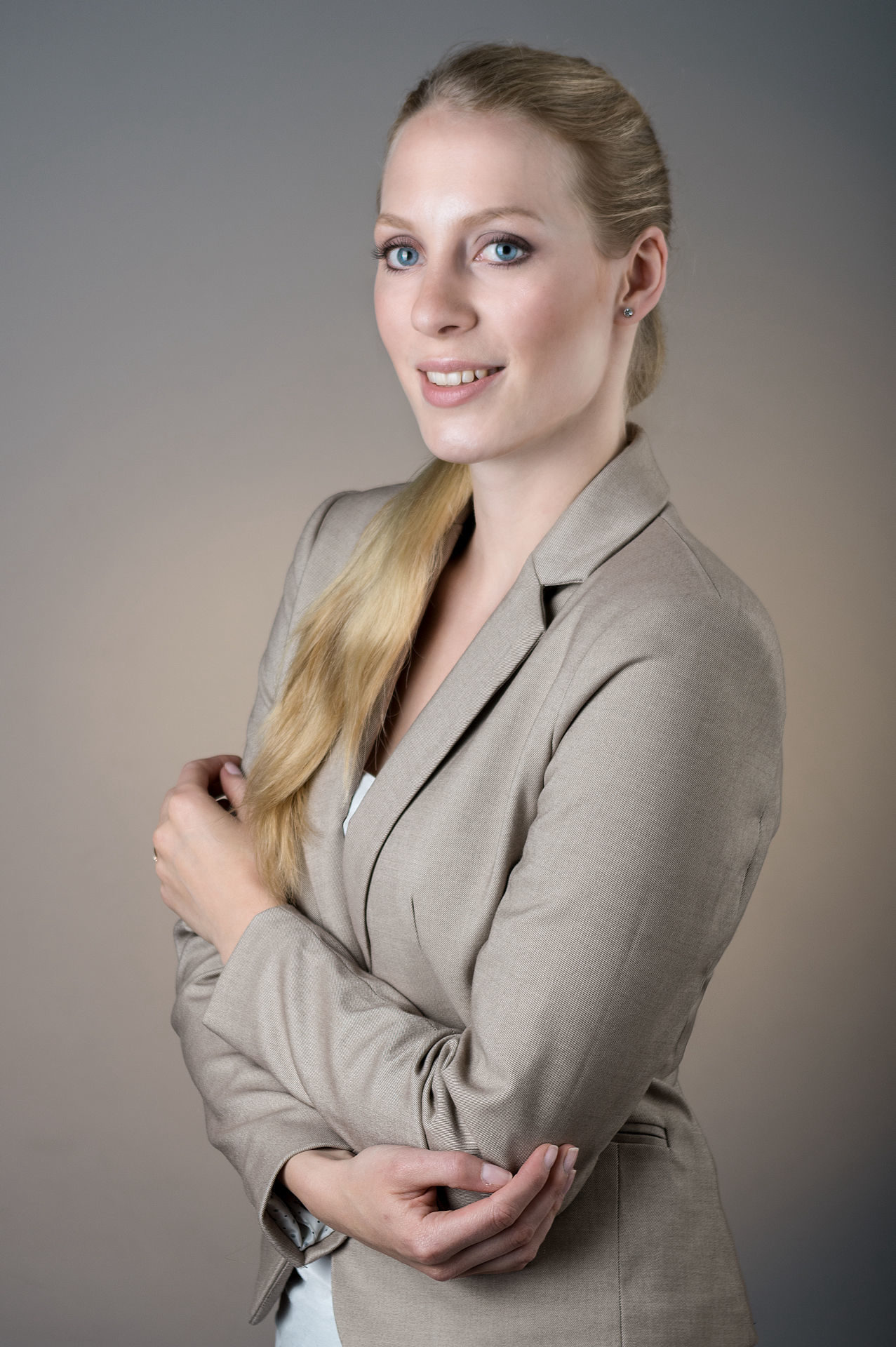 Businessportrait Studio Businessfoto einer Frau