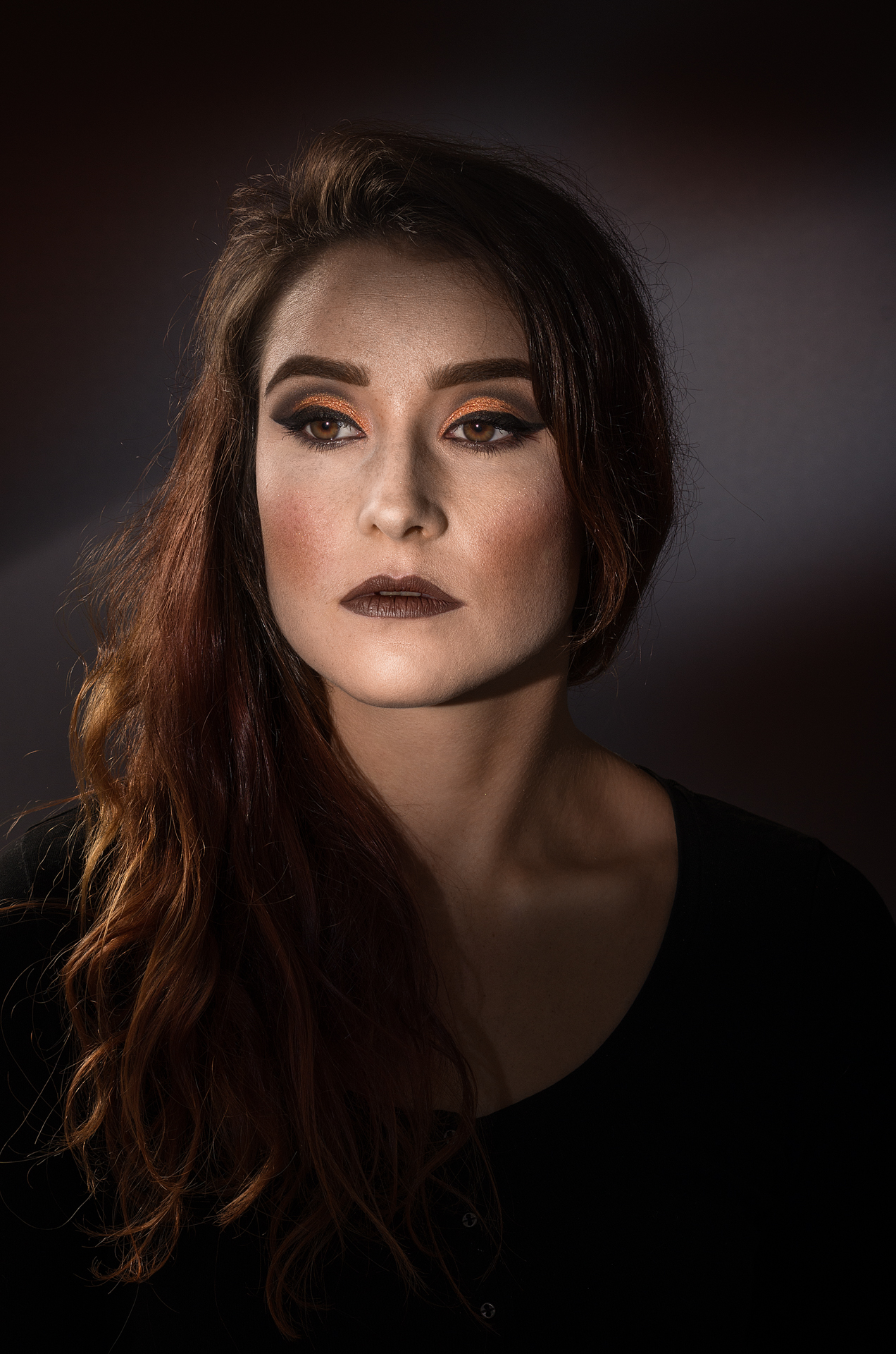 Beautyfotografie Modelfoto mit Make-up im Studio